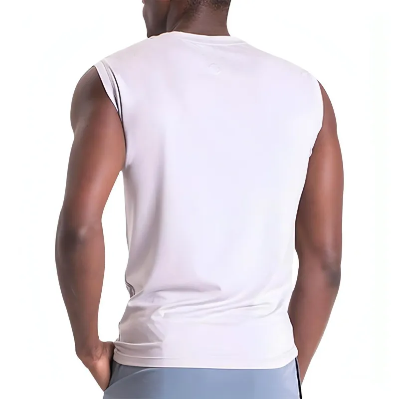 Ohmme Sagan Mens Yoga Vest - Grey - Image 3