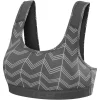 TCA Impulse Printed Womens Sports Bra - Grey