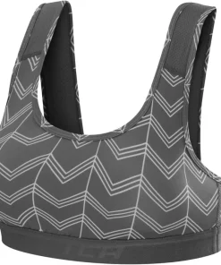 TCA Impulse Printed Womens Sports Bra - Grey