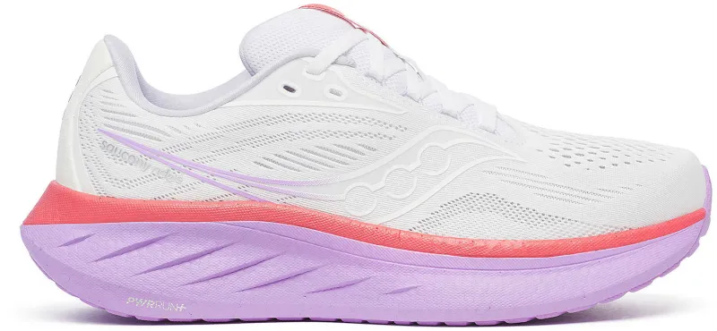 Saucony Ride 18 Womens Running Shoes - White