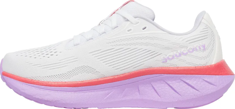 Saucony Ride 18 Womens Running Shoes - White - Image 3