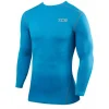 TCA Pro Performance Junior Long Sleeve Compression Top - Blue