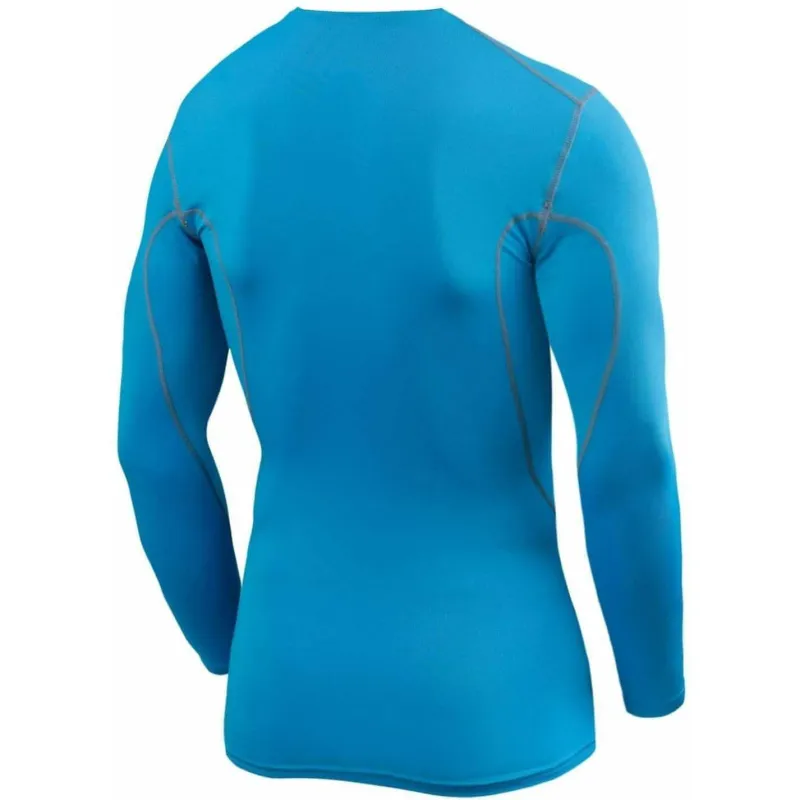 TCA Pro Performance Junior Long Sleeve Compression Top - Blue - Image 2