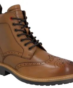 Hunter Cawdor Brogue Ankle Tan