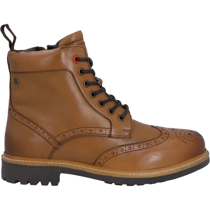 Hunter Cawdor Brogue Ankle Tan - Image 3