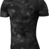 TCA Pro Performance Digital Combat Short Sleeve Mens Compression Top - Black