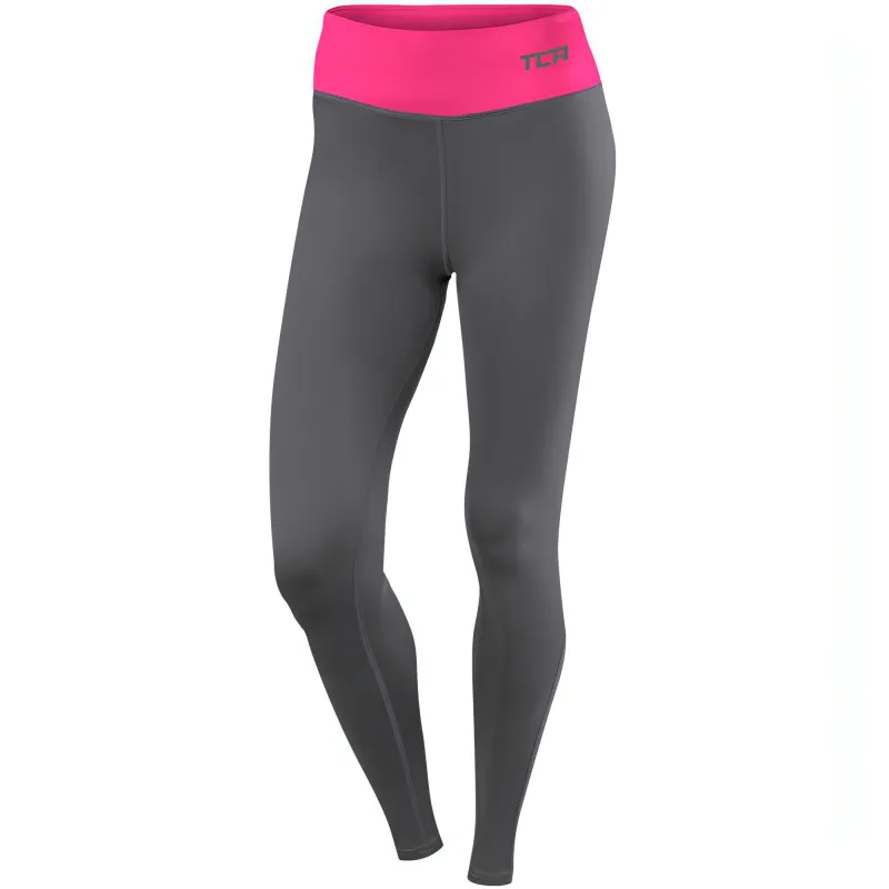 TCA Pro Performance Supreme High Waist Womens Long Running Tights - Grey