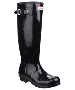 Hunter Original Tall Gloss Wellington Boots Black