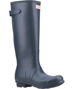 Hunter Original Tall Back Adjustable Wellington Boots Navy