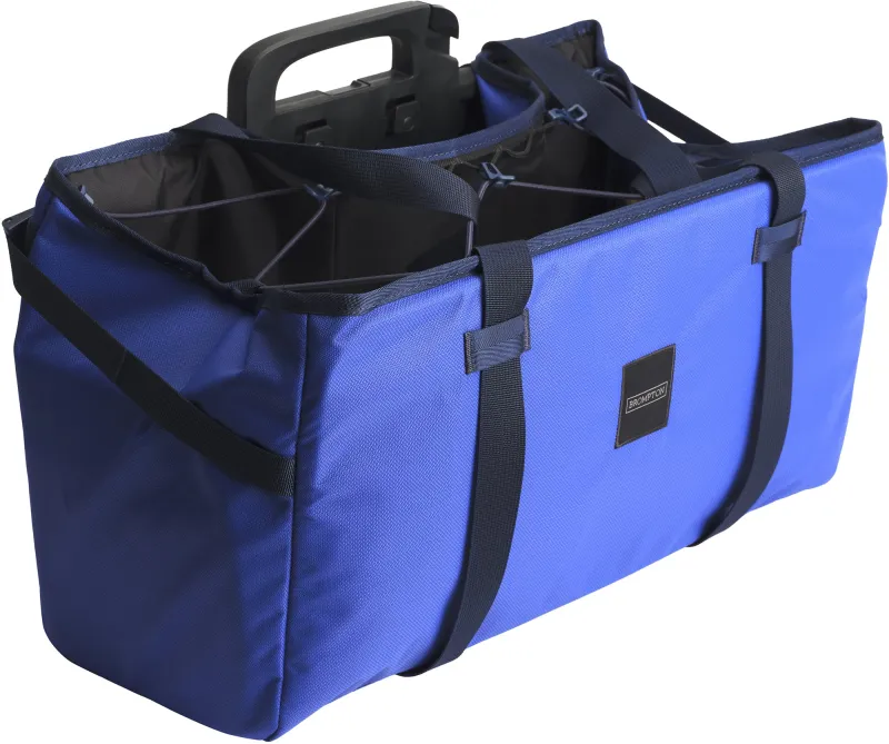 Brompton Electric Basket Bag - Blue - Image 2
