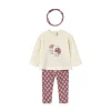 Mayoral Girls Top, Leggings & Headband 3 Piece 2744 Rose