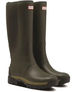 Hunter Balmoral Hybrid Tall Wellington Dark Olive