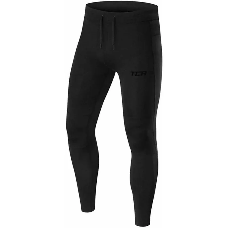 TCA Power Mens Long Running Tights - Black