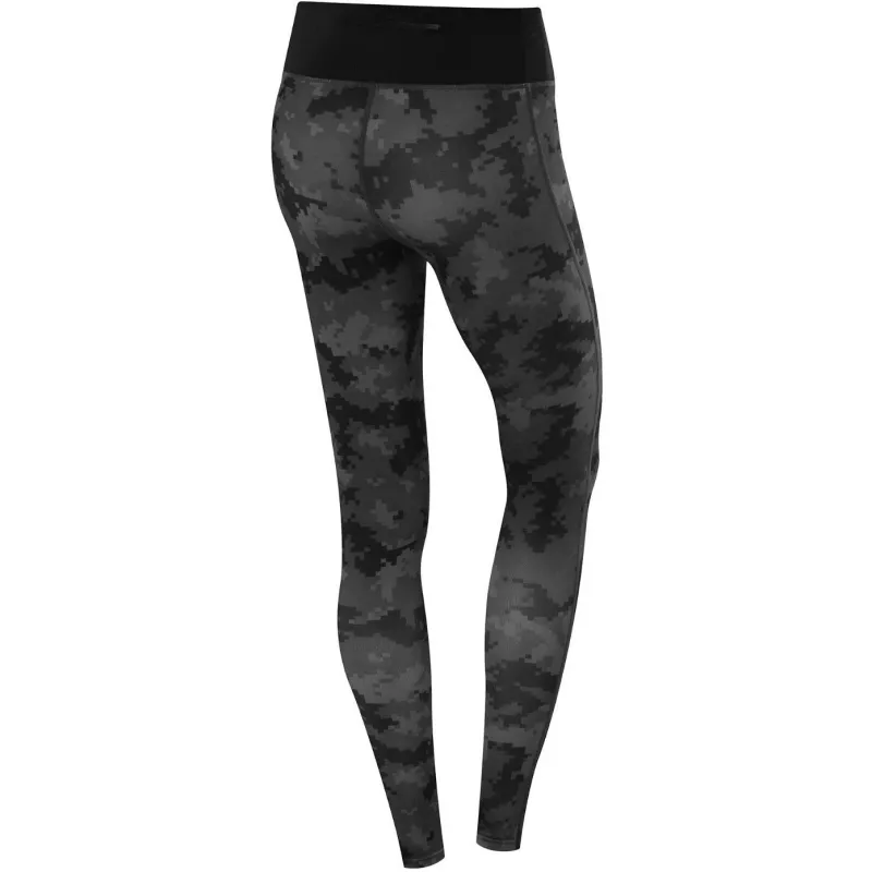 TCA Supreme Graphic Womens Long Running Tights - Black - Image 2