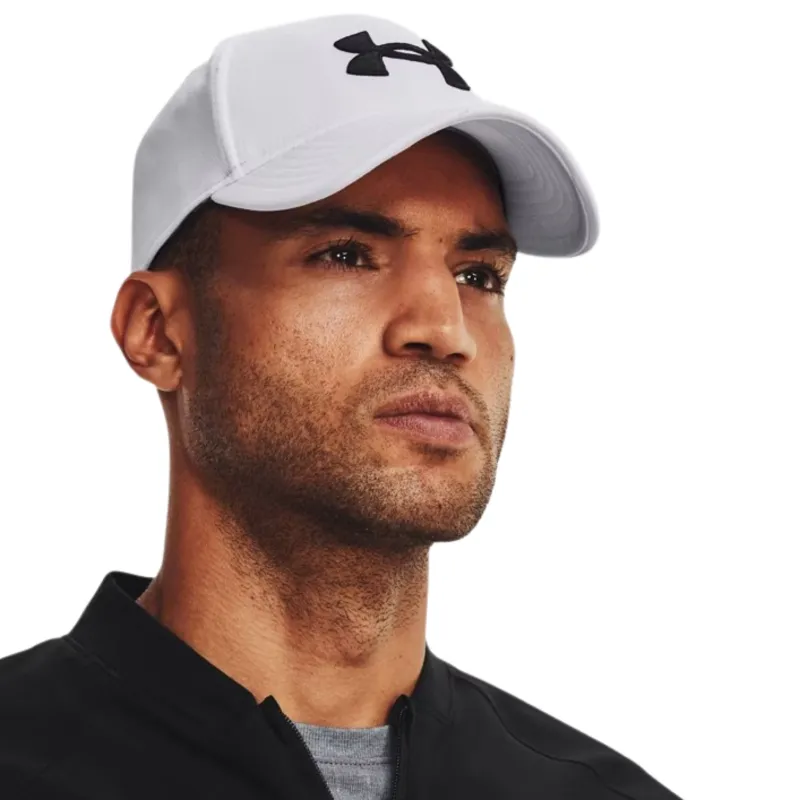 Under Armour Blitzing Baseball Cap: White/Black - Image 3