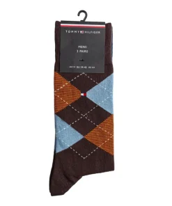 Tommy Hilfiger Mens Socks 2 Pairs Chocolate Brown