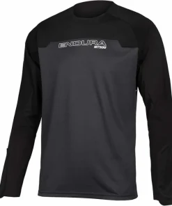 Endura MT500 Burner Long Sleeve Mens Cycling Jersey - Black