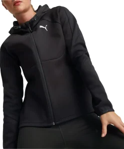 Puma EvoStripe Full Zip Womens Training Hoody - Black