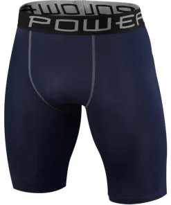 TCA PowerLayer Compression Mens Short Running Tights - Navy