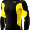 TCA SuperThermal Long Sleeve Mock Junior Compression Top - Black