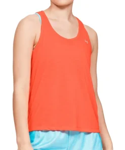 Under Armour Whisperlight Tie Back Womens Training Vest Tank Top - Orange