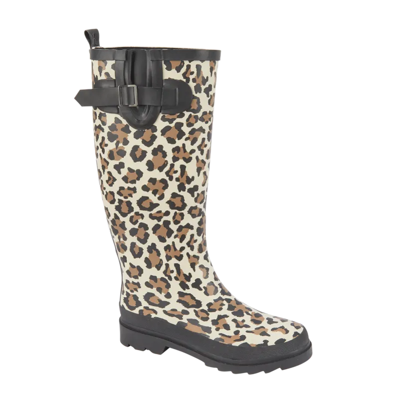 Jo & Joe Ladies Wellington Boot Twiggy Leopard