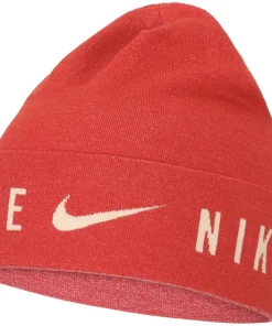 Nike Dri-Fit Lightweight Knit Cuffed Running Beanie - Red