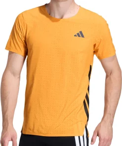 adidas Adizero Short Sleeve Mens Running Top - Orange
