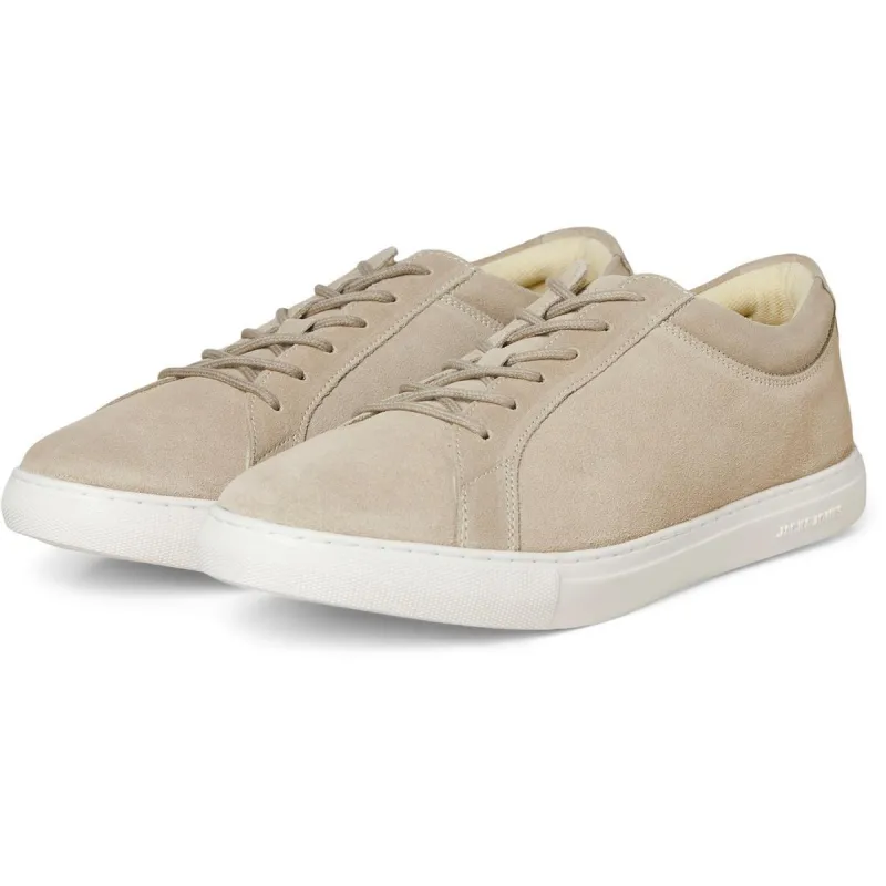 Jack & Jones Galaxy Suede Trainers Plaza Taupe
