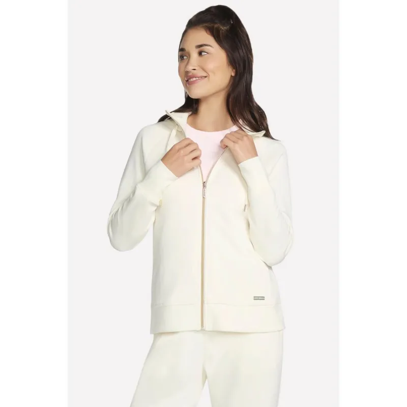 Skechers Performance Skechluxe Elevate Hooded Jacket Off White