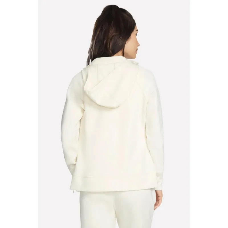 Skechers Performance Skechluxe Elevate Hooded Jacket Off White - Image 2