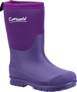 Cotswold Hilly Neoprene Wellington Boot Purple