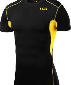 TCA HyperFusion Short Sleeve Mens Compression Top - Black