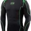 TCA Elite Plus Long Sleeve Mens Compression Top - Black