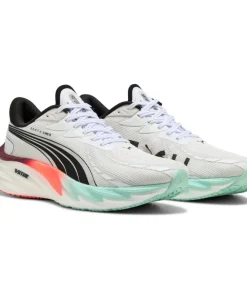 Puma Womens Trainer Velocity Nitro 4 Hyrox White-Mint Melt-Glowing Red