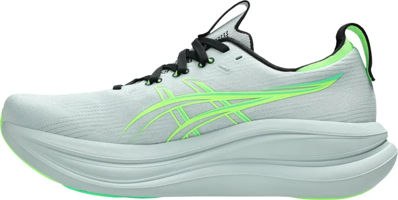 Asics Gel Nimbus 28 Mens Running Shoes - Green - Image 3