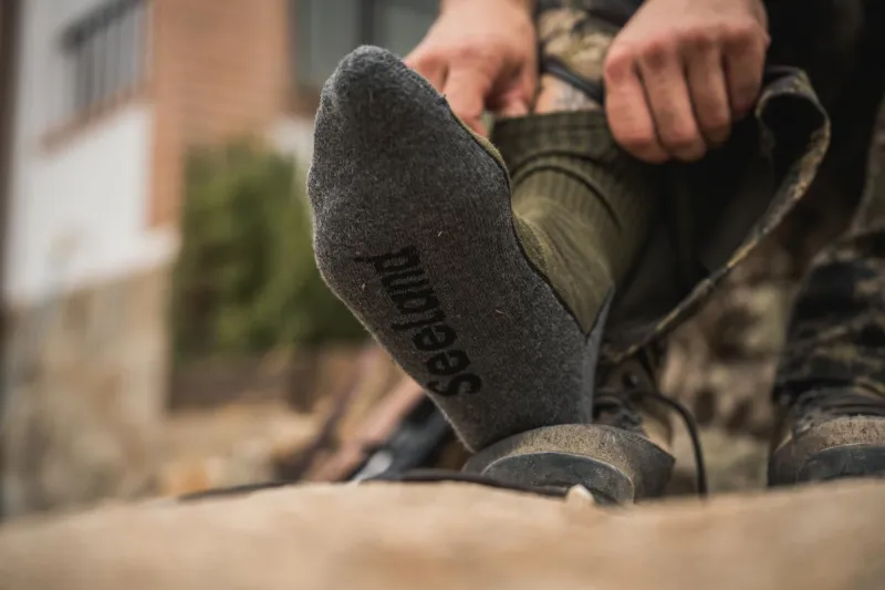 Seeland Field Sock - 3Pack Pine Green/Dark Grey - Image 3