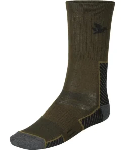 Seeland Field Merino Sock  2Pack Pine Green/Military Olive