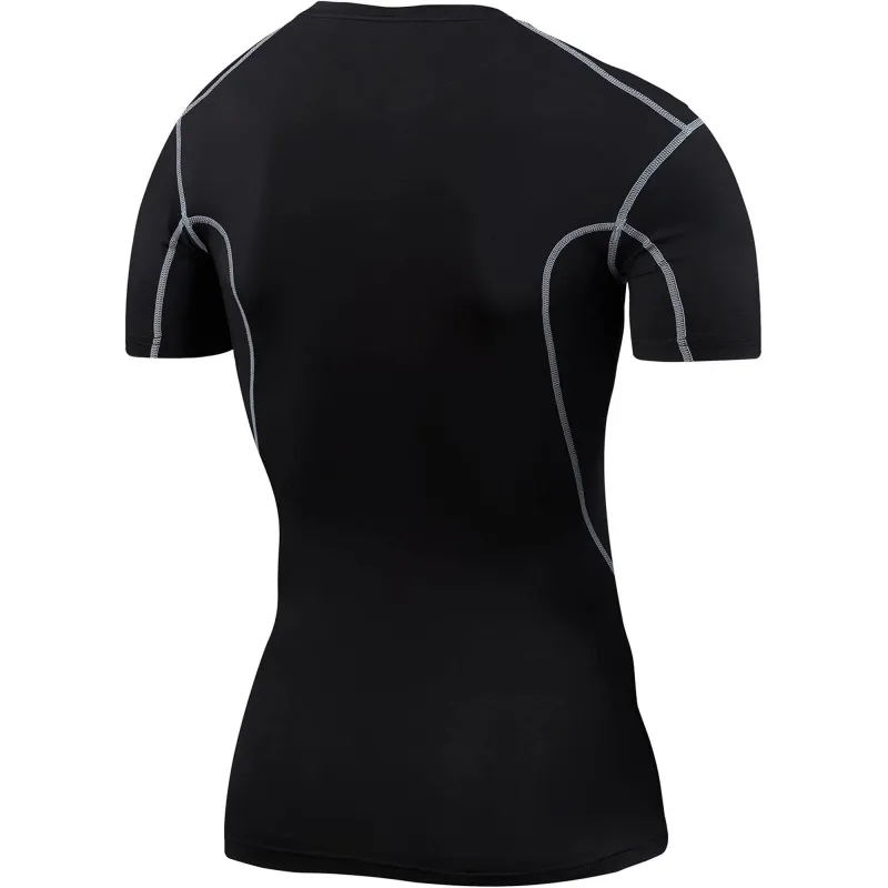TCA Pro Performance Short Sleeve Mens Compression Top - Black - Image 2