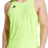 adidas Adizero Essentials Mens Running Vest - Yellow