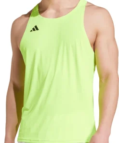 adidas Adizero Essentials Mens Running Vest - Yellow