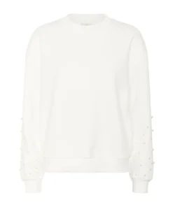 Kaffe Womens Sweatshirt Precious Chalk