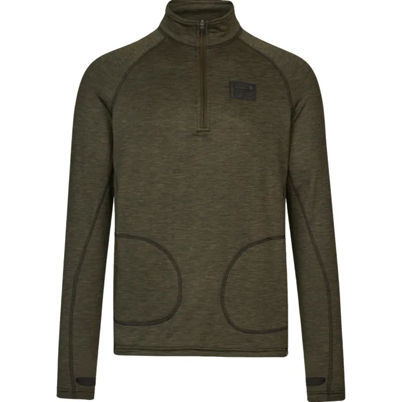Seeland Peak Half Zip Pine green melange