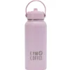 Gym+Coffee Womens Water Bottle Hydrate 1L Cotton Candy
