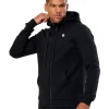 Gym+Coffee Mens Full Zip Relentless Hoodie Black