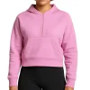 Gym+Coffee Womens Half Zip Sierra Cotton Candy