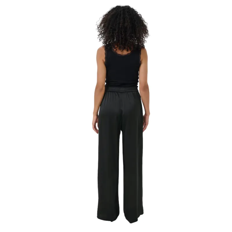 Kaffe Womens Pants Lotte Wide Black Deep - Image 3