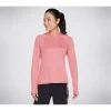 Skechers Performance Godri Brisk Escape Hooded Long Sleeve Top Red/Pink