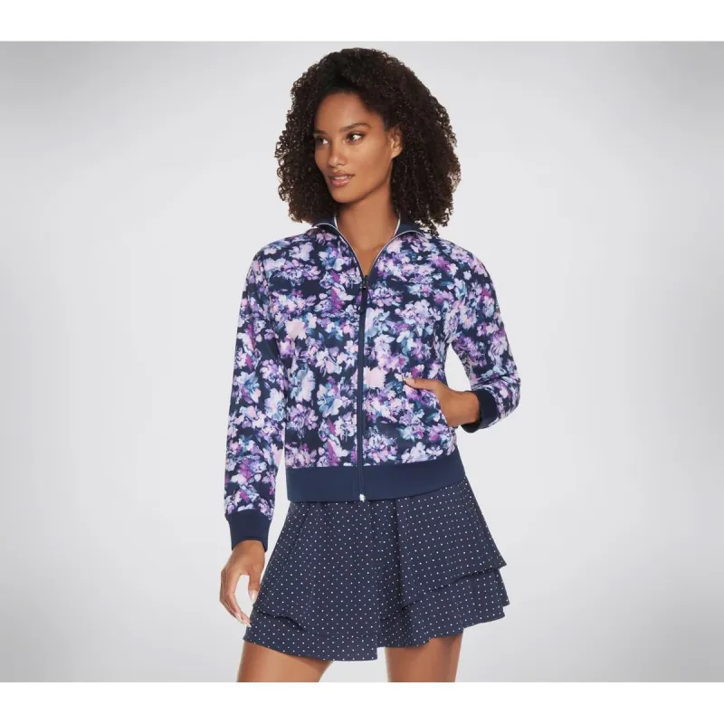 Skechers Performance Misty Floral Reversible Jacket Blue/Lavender