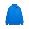 Gym+Coffee Unisex Sweatshirt Sierra Snap Collar Azure Blue